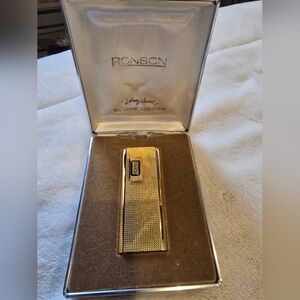 Vintage Ronson 24kt Gold Plated Butane Lighter With Other Rare Lighters 11 Total